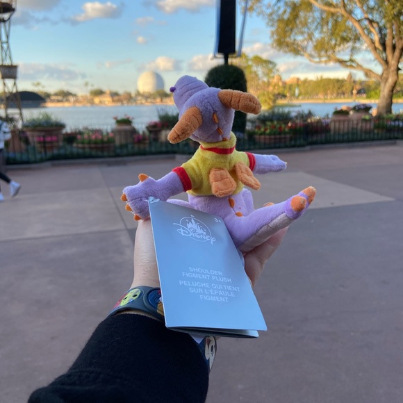 Epcot Disney World Figment Shoulder Plush - Picture 5 of 6